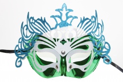 Green Dragon Mask With Blue Decoration