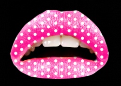 Passion Lips-Pink Polka Dot