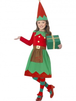 Santa's Helper Costume For Girls