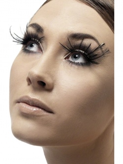 Eyelashes With Feather Plumes