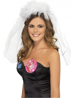 Hen Night Veil On Headband