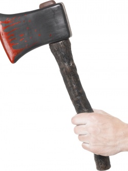 Axe With Blood Splatter