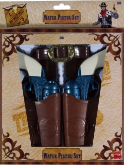 Western Water Pistol Set, With Holsters and Belt