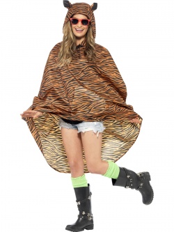 Tiger Party Poncho