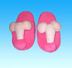 Slippers with penis