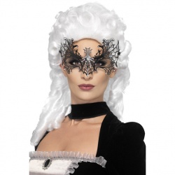 Black Widow Web Eyemask Metal Filigree