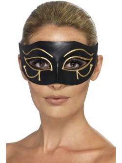 Egyptian Eye of Horus Eyemask Black & Gold