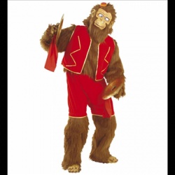 "MONKEY" plush (costume, shorts, vest, hands, feet, mask)