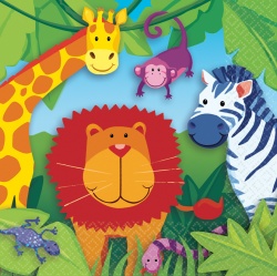 16 Napkins Jungle Animals