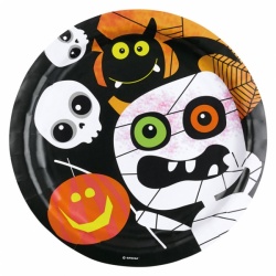 8 Plates Halloween Kids