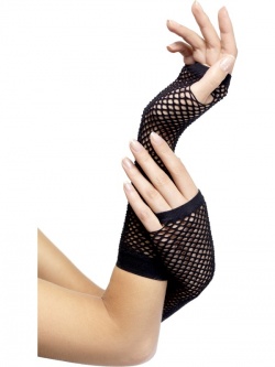 Fishnet Gloves - Black