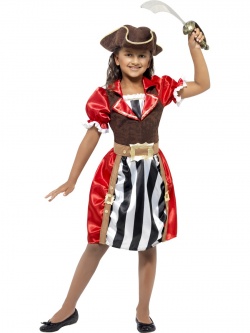 Girls Pirate Captain Costume