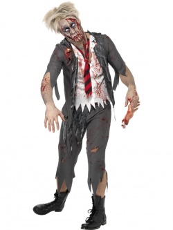 High School Boy Zombie Costume