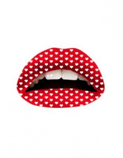 Passion Lips-Temporary Lip Tatoo-Red Hearts