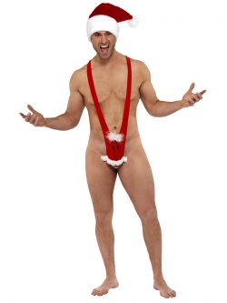 Fever Man-Kini With Santa Face