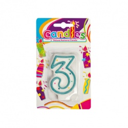 Birthday Candle - Number 3