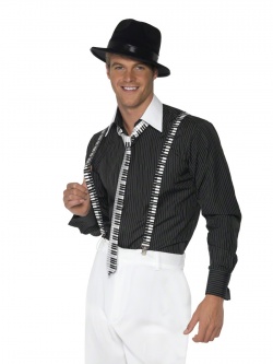 Piano Keyboard Tie and Braces