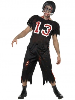 High School Horror Zombie American Footballer Costume