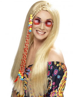 Hippy Party Wig Blonde