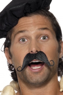 Frenchman Moustache, Black 