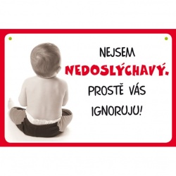Cedulka Nedoslýchavý