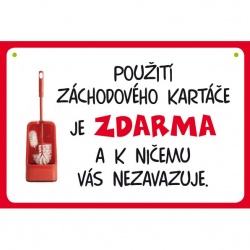 Cedulka Použití zdarma