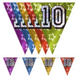  Holographic bunting '10'