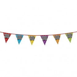 Holographic bunting '30' 