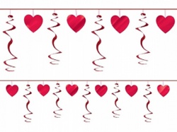 Swirl Garland Hearts