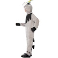 Kids Costume Madagascar King Julien The Lemur Costume, Black & White, with All-in-One & Padded Head