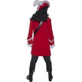 Authentic Pirate Captain Costume, Jacket, Trousers, Top Attached Belt & Cravat