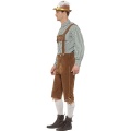 Traditional Deluxe Hanz Bavarian Costume, Green, with Lederhosen & Shirt