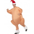 Inflatable Christmas Roast Turkey Orange