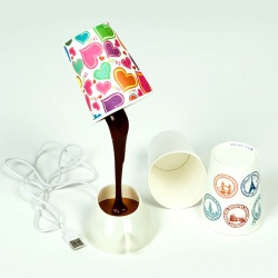 LED USB Lamp - Spilt coffee