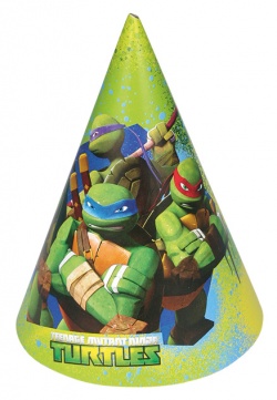 6 Party Hats Teenage Mutant Ninja Turtles