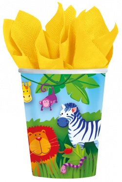 8 Cups Jungle Animals