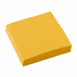 20 Beverage Napkins Sunshine Yellow