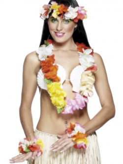 Hawaiian Set Deluxe Multi-Coloured