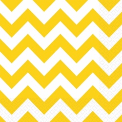 Napkins Sunshine Yellow Chevron