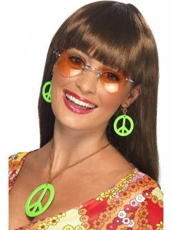 Neon Necklace and Earring Set