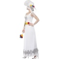 White Day of the Dead Skeleton Bride Costume