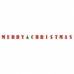 Letter Banner Merry Christmas
