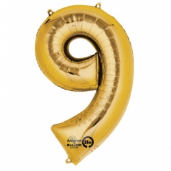 9 Gold Foil Balloon