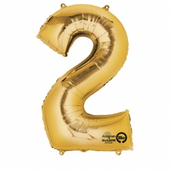 2 Gold Foil Balloon