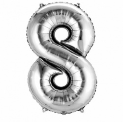 8 Silver Foil Balloon