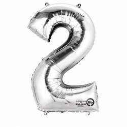 2 Silver Foil Balloon