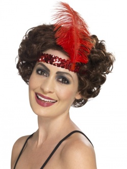 Red - Flapper Headband