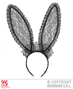 Black Lace Bunny Ears