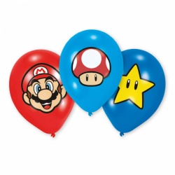 6 Super Mario Balloons